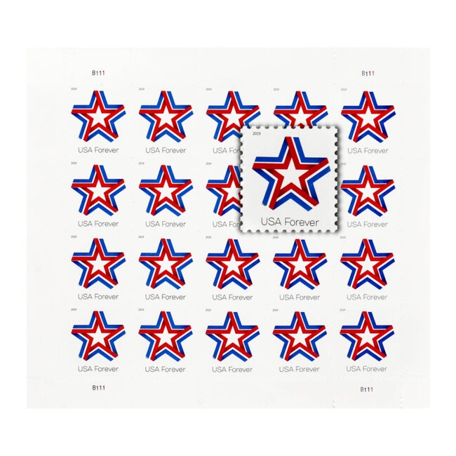 2019 USA Star Ribbon Forever Stamps - Image 2