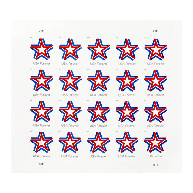 2019 USA Star Ribbon Forever Stamps - Image 3
