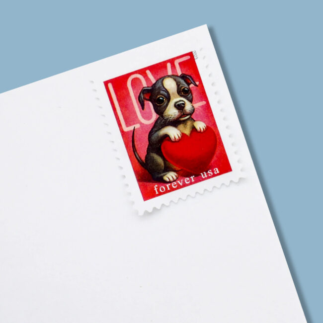 2023 First-Class Forever Stamps - Love: Kitten & Puppy - Image 6