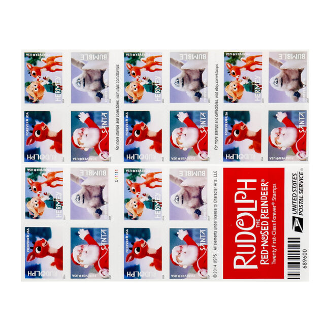 2014 US First-Class Forever Stamp - Rudolph the Red-Nosed Reindeer - Image 3