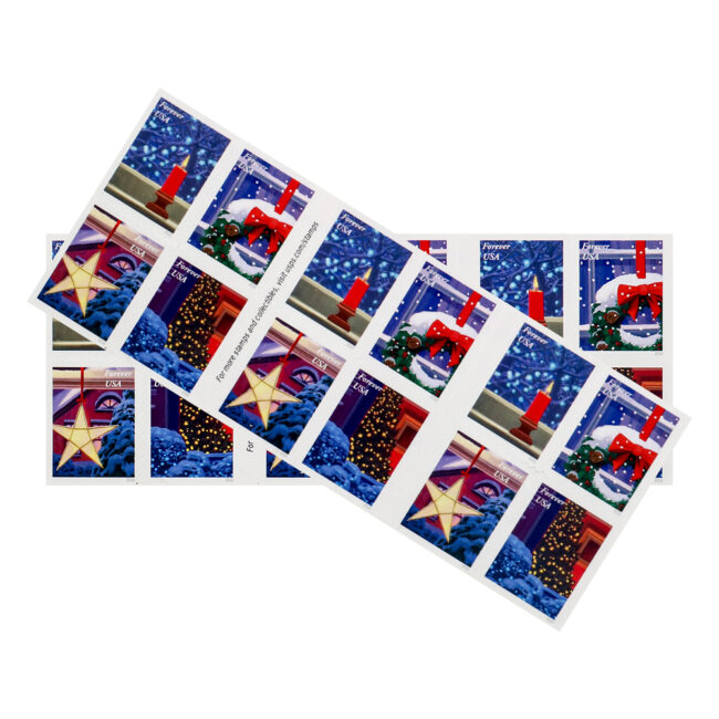 2016 US Christmas Candle Forever Stamps Booklet - Image 4