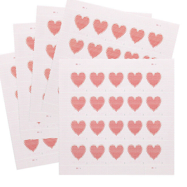 2020 US Made of Hearts Forever First-Class Postage Stamps Wedding - Image 5