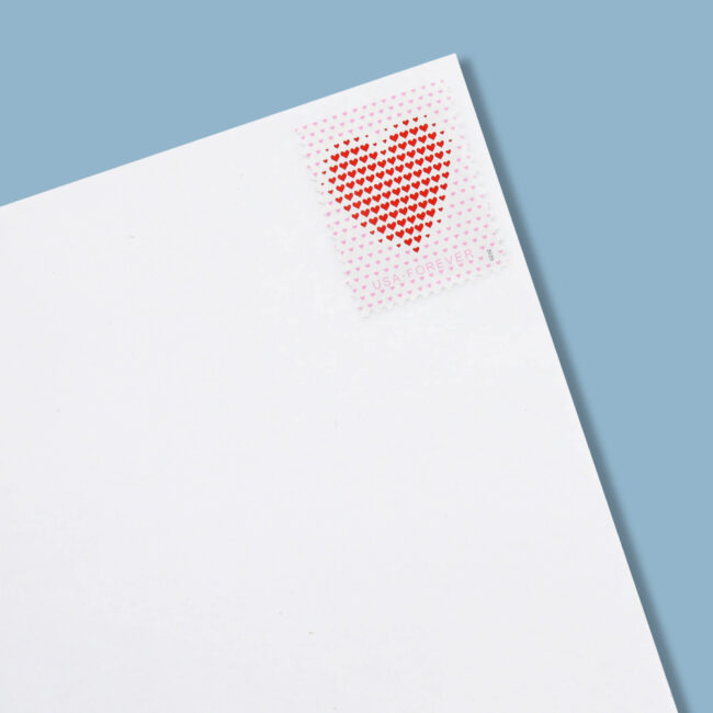 2020 US Made of Hearts Forever First-Class Postage Stamps Wedding - Image 6