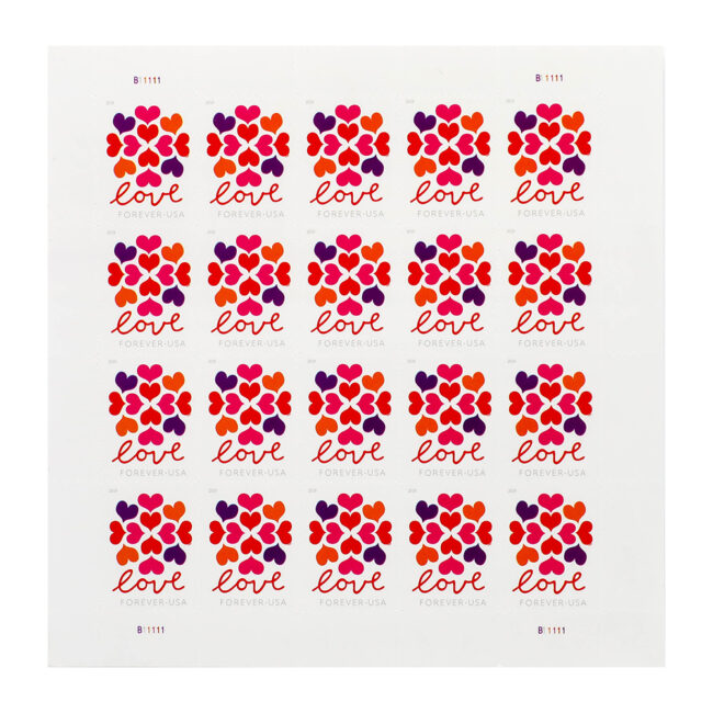 2019 US Heart Blossom Forever First-Class Postage Stamps Wedding - Image 3