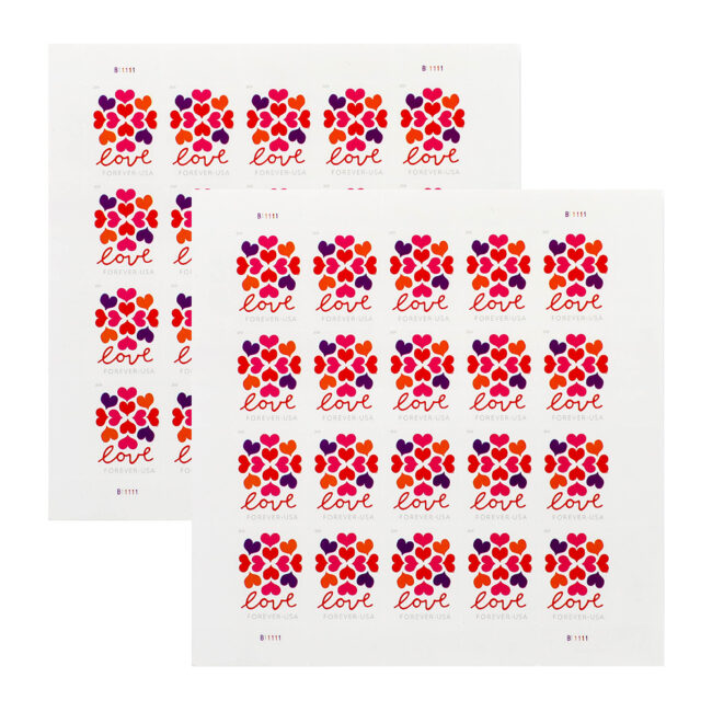 2019 US Heart Blossom Forever First-Class Postage Stamps Wedding - Image 4