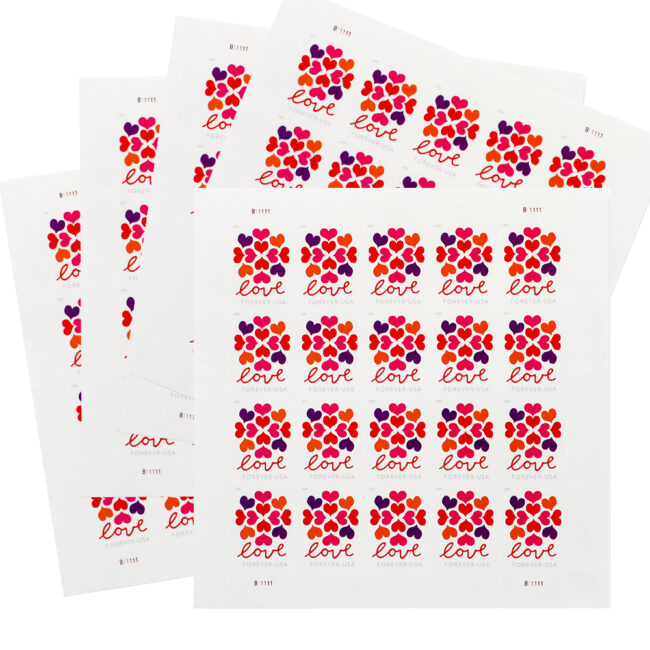 2019 US Heart Blossom Forever First-Class Postage Stamps Wedding - Image 5
