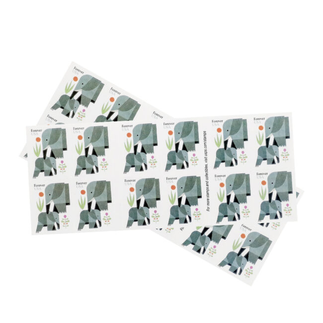 2022 US Elephants First Class Forever Stamps - Image 4