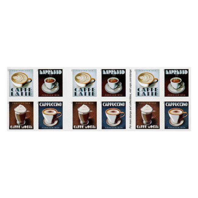 2021 U.S. Espresso Drinks Forever Postage Stamps - Image 6