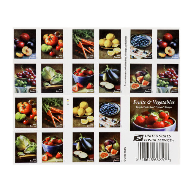 U.S. 2020 Fruits & Vegetables Forever Stamps - Image 3
