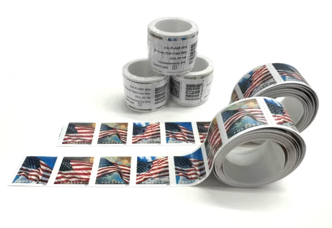 2024 US Flag Forever Stamps Coil of 100 PCS/Roll - Image 6
